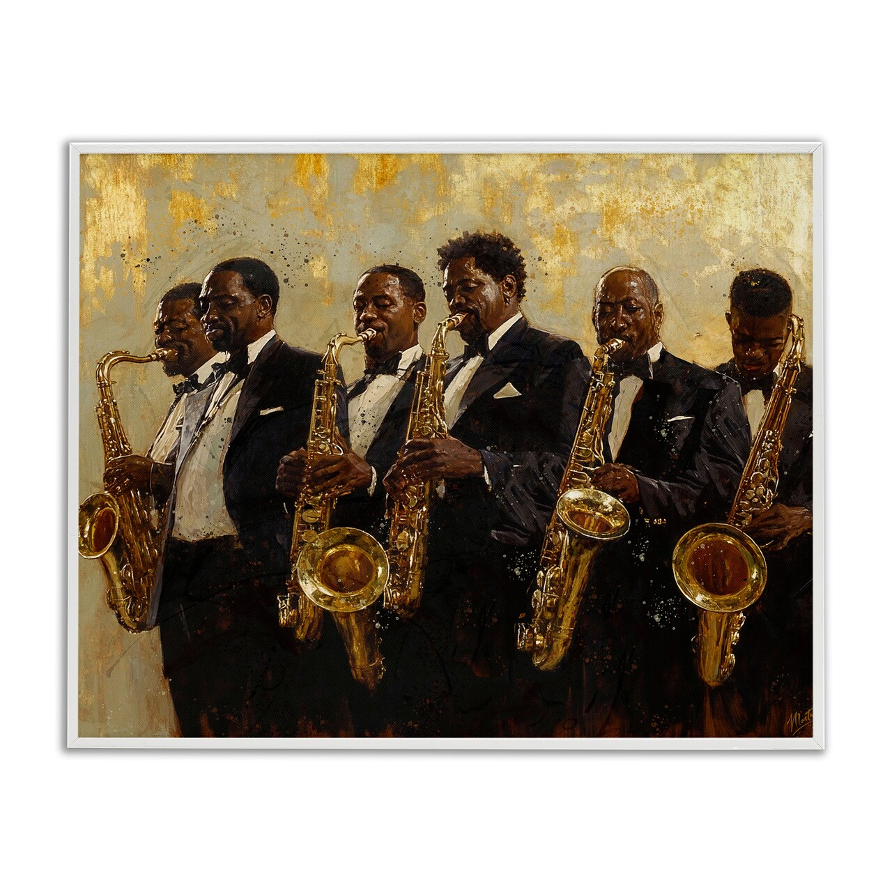 Stupell Industries Golden Era Ensemble Framed Giclee, design by Marta Wiley